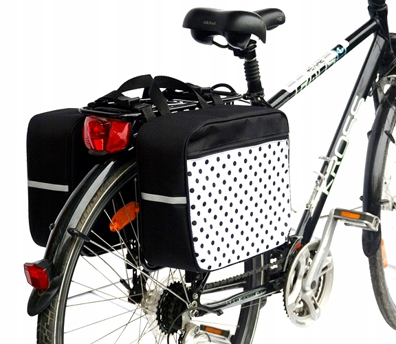 TORBA NA BAGAŻNIK ROWEROWY, SAKWA 2x10L Pojemność 20 l