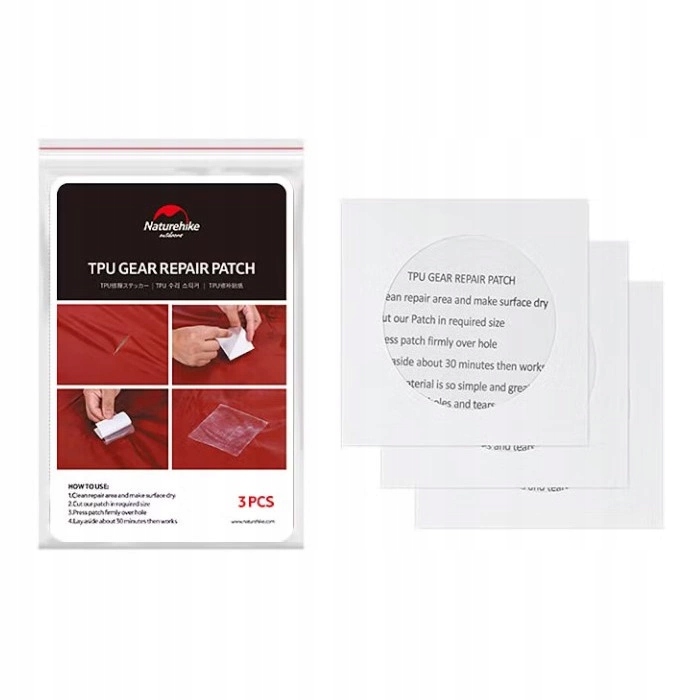 NATUREHIKE Zestaw naprawczy TPU GEAR REPAIR PATCH