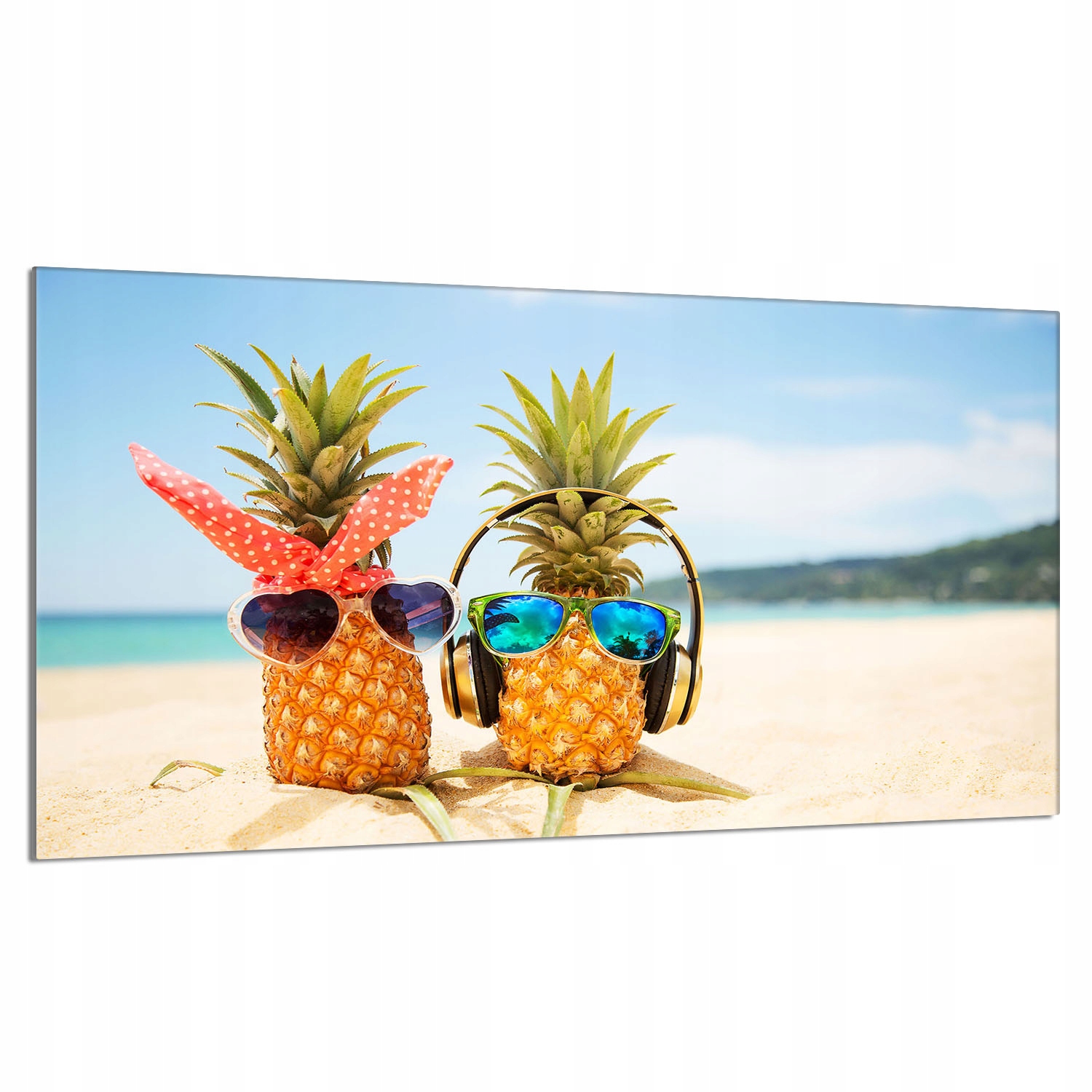 Skleněná ochranná deska na sporák 90x52 Ananas Do Kuchyně