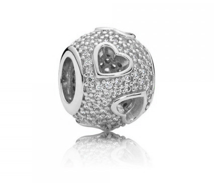 Stříbrný přívěsek Ag 925 rhodiované srdce IM091222CH