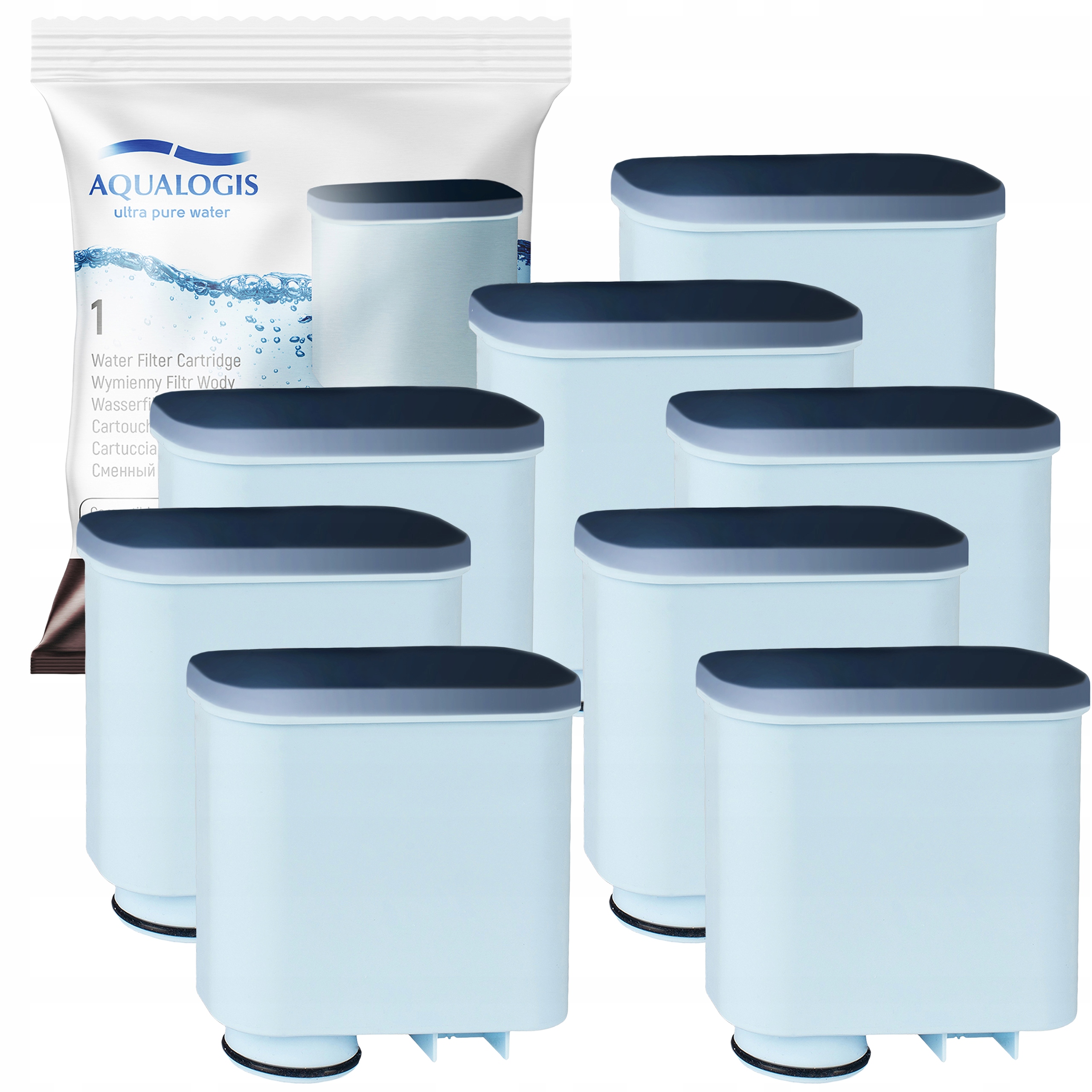 8x Filtr vody pro kávovar Saeco GranAroma SM6585/00 SM6580/00 SM6582/00