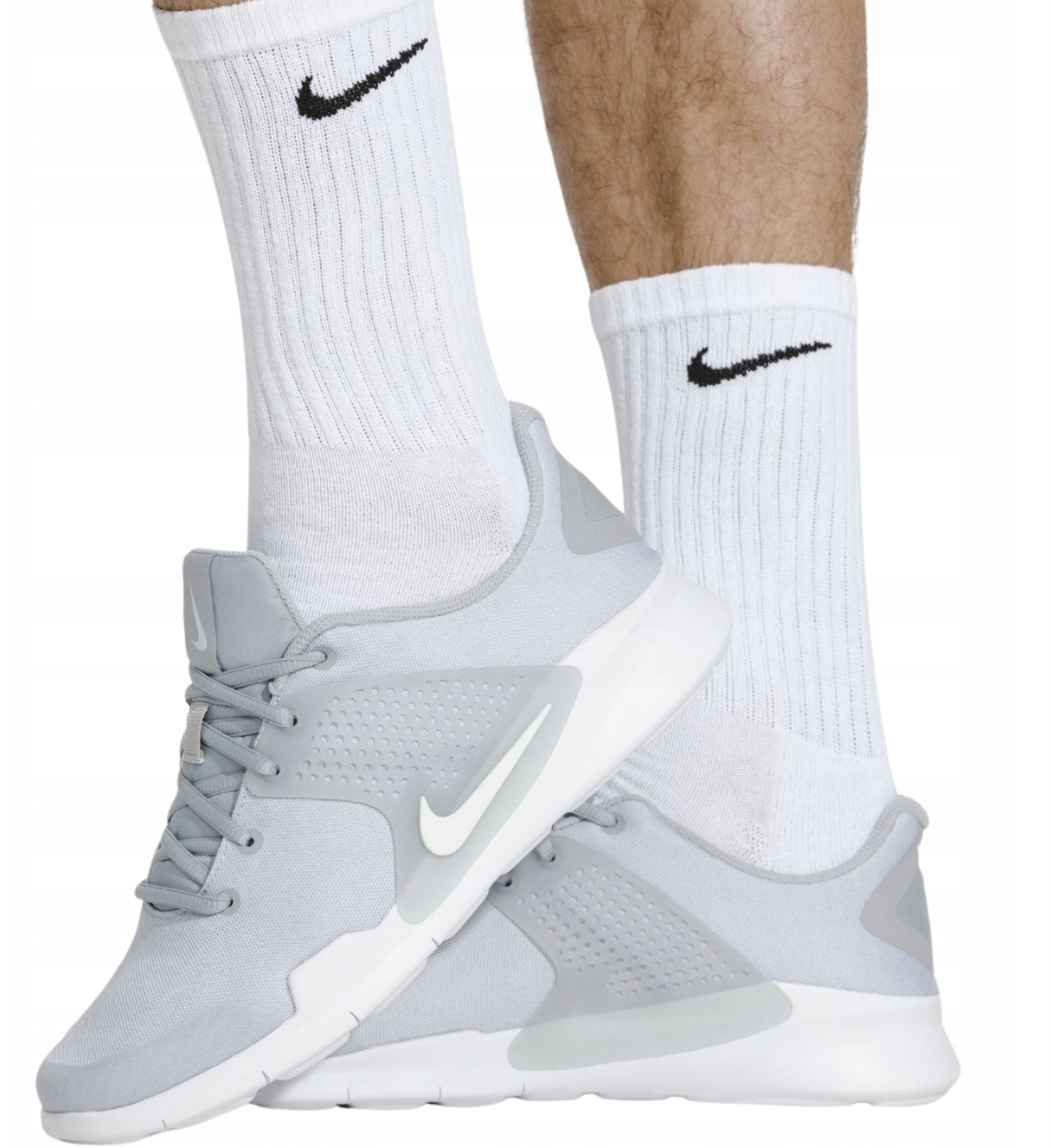 Ponožky Nike 9 párů ponožky bavlna dlouhé bílé vel. 41-47