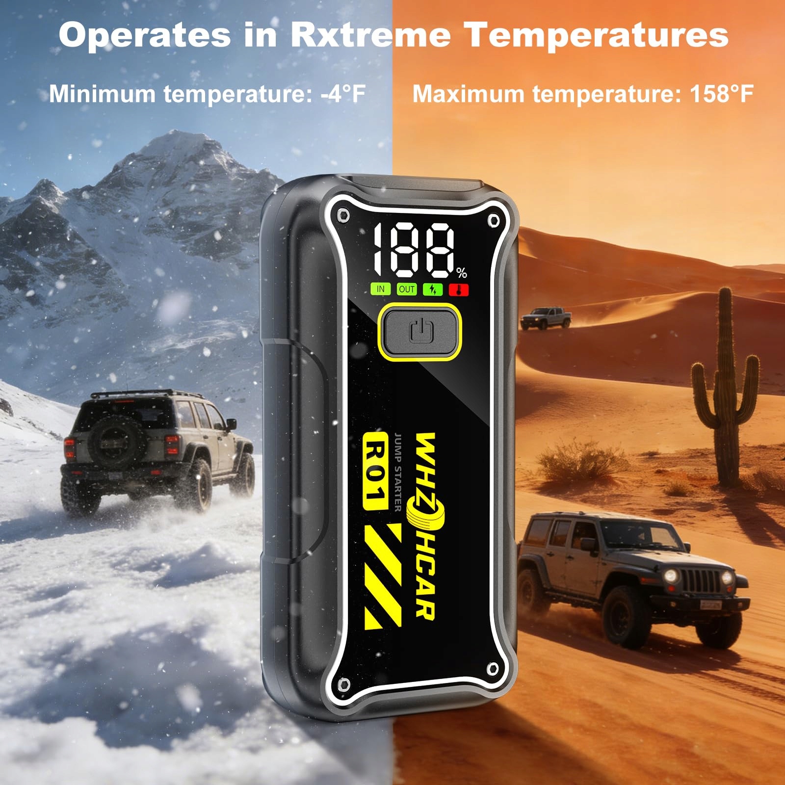 STARTSHILFE Powerbank 7000A 12V 10L Benzyna 8L Diesel LED USB — miniatura 6