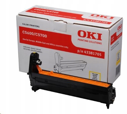 Oki Image. valec pre žltý toner pre C5600/ C5700 (20k) 43381705