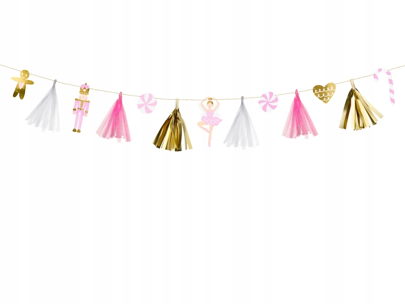 

Łańcuch na choinkę girlanda Święta Diy 130cm