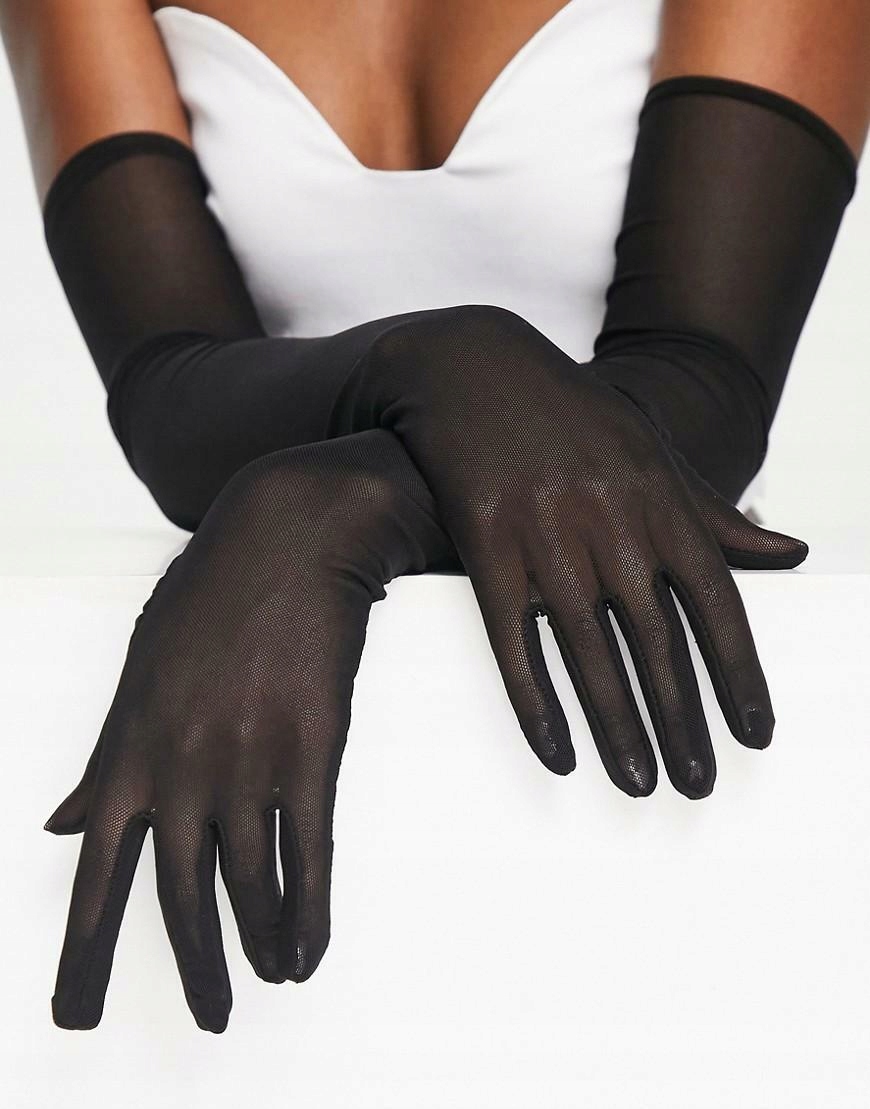 My Accessories xig Rękawiczki siateczka długie NJ1 UNIWERSALNY
