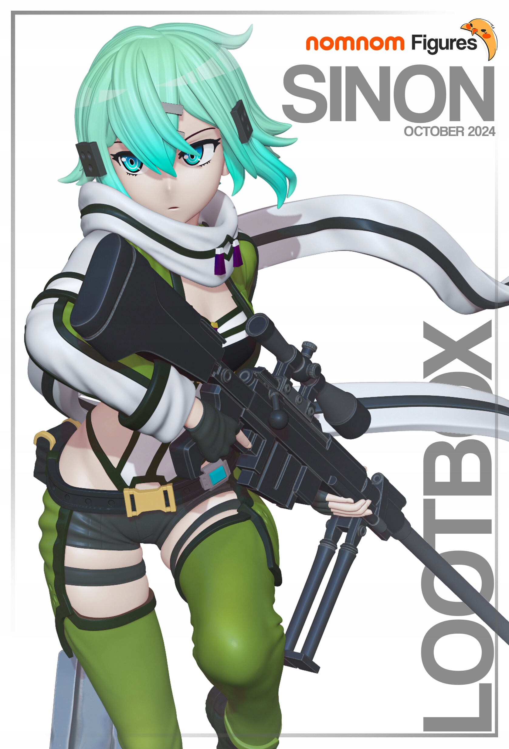 Figurka Sinon Sword Art NomNom Figures 3D tisk 12K