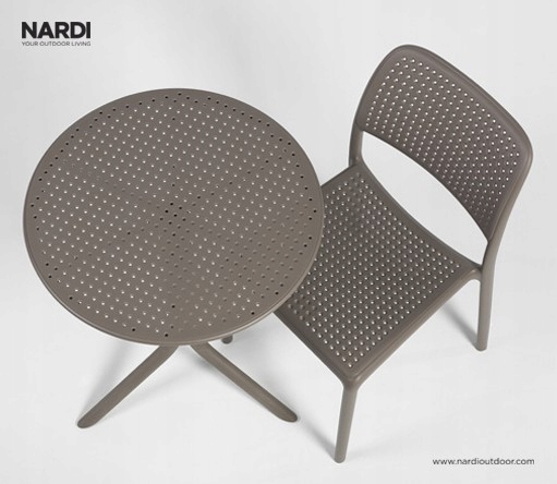 Stolik Nardi STEP - kolor rosso/czerwony Szerokość mebla 60.5 cm