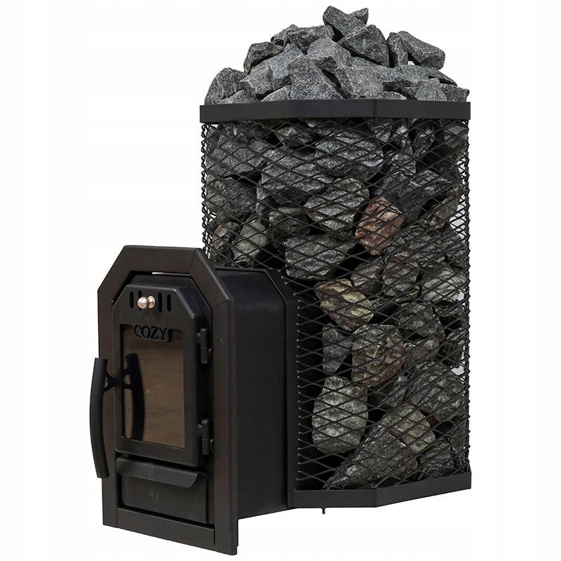 Kamna do sauny Cozy square 12 Tw 11,5 kW zvenčí na dřevo