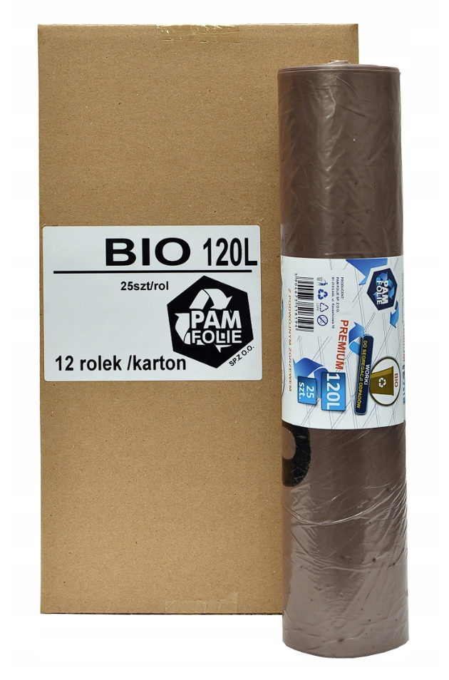 Levně 300ks odpadních sáčků BIO120L Pam-folie Výrobce