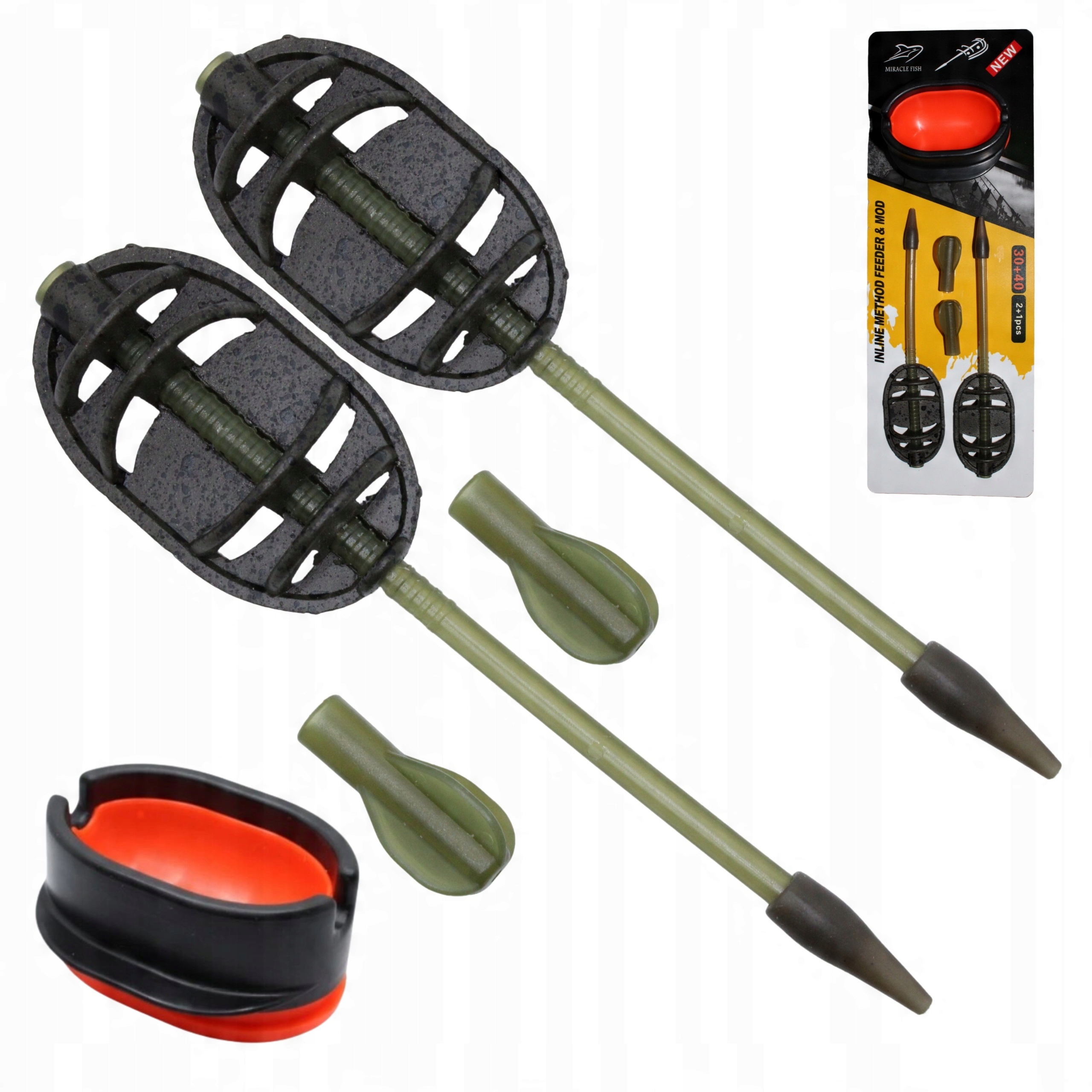 Zestaw Koszyków 30G 40G Do Method Feeder Z Lotką Rzutową Foremka Do Metody