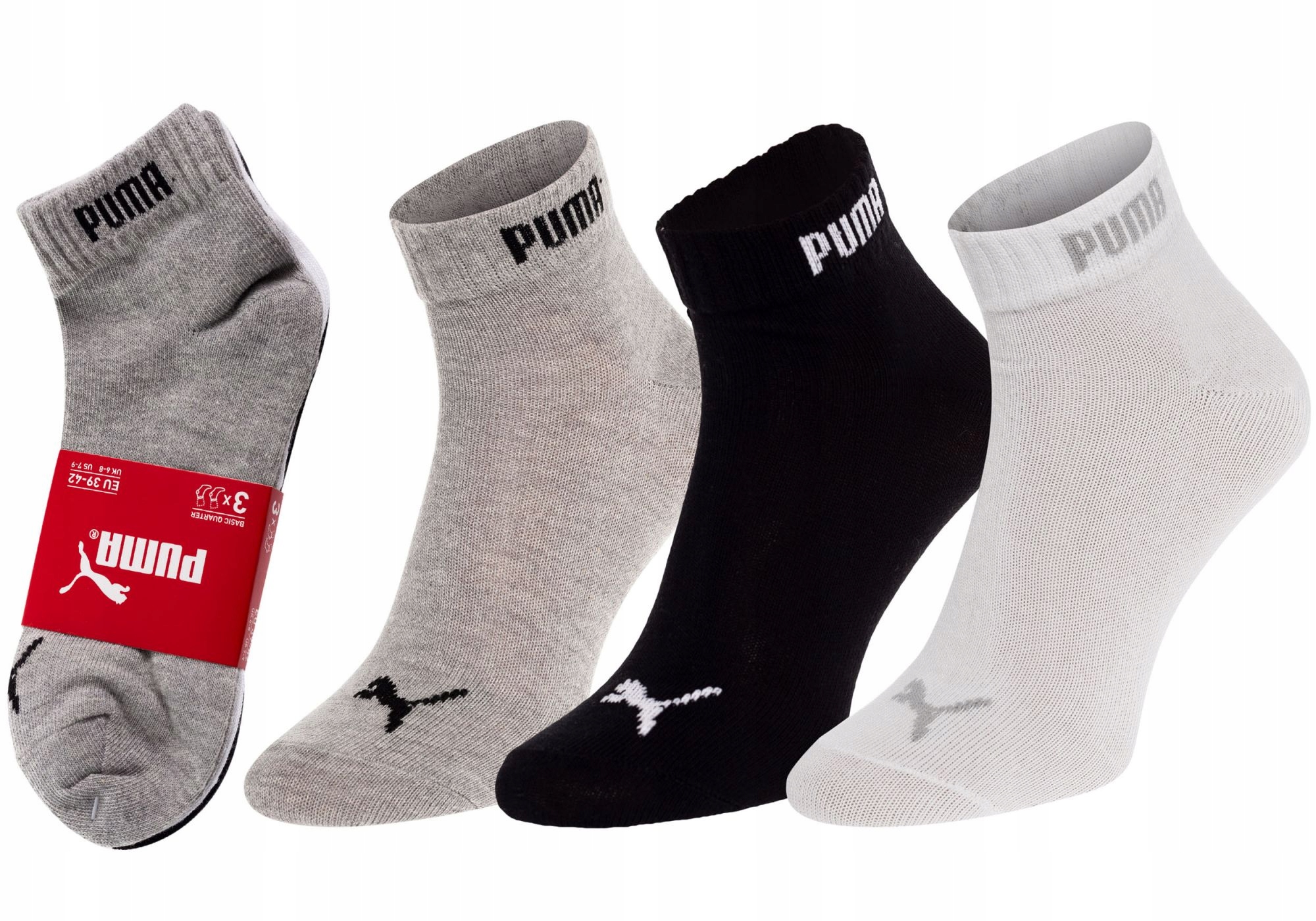 

Puma Skarpety Skarpetki Stopki 3 Pary Roz: 43-46