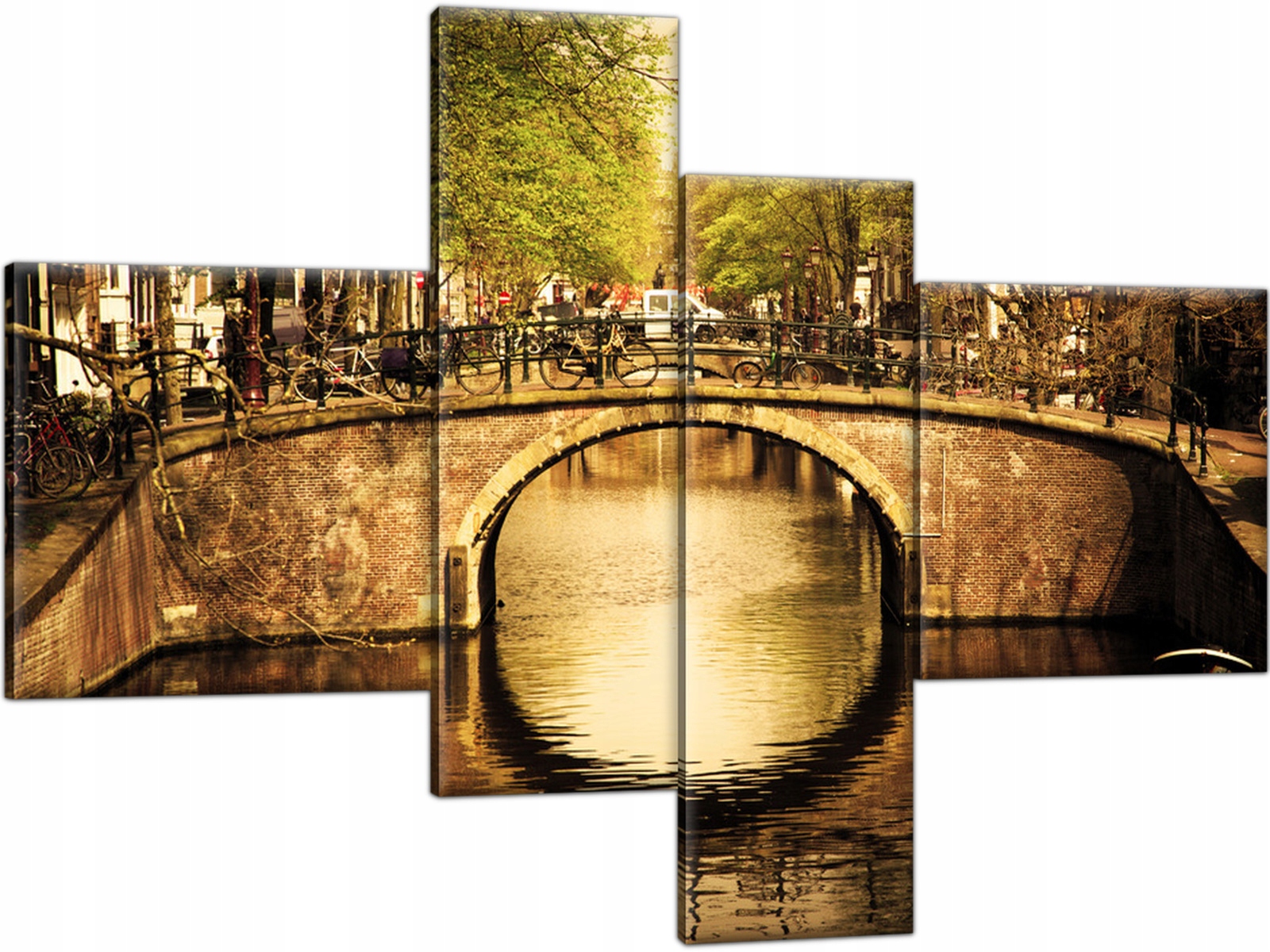 

Amsterdam Most Rzeka 130x90 Holandia Obraz Tryptyk