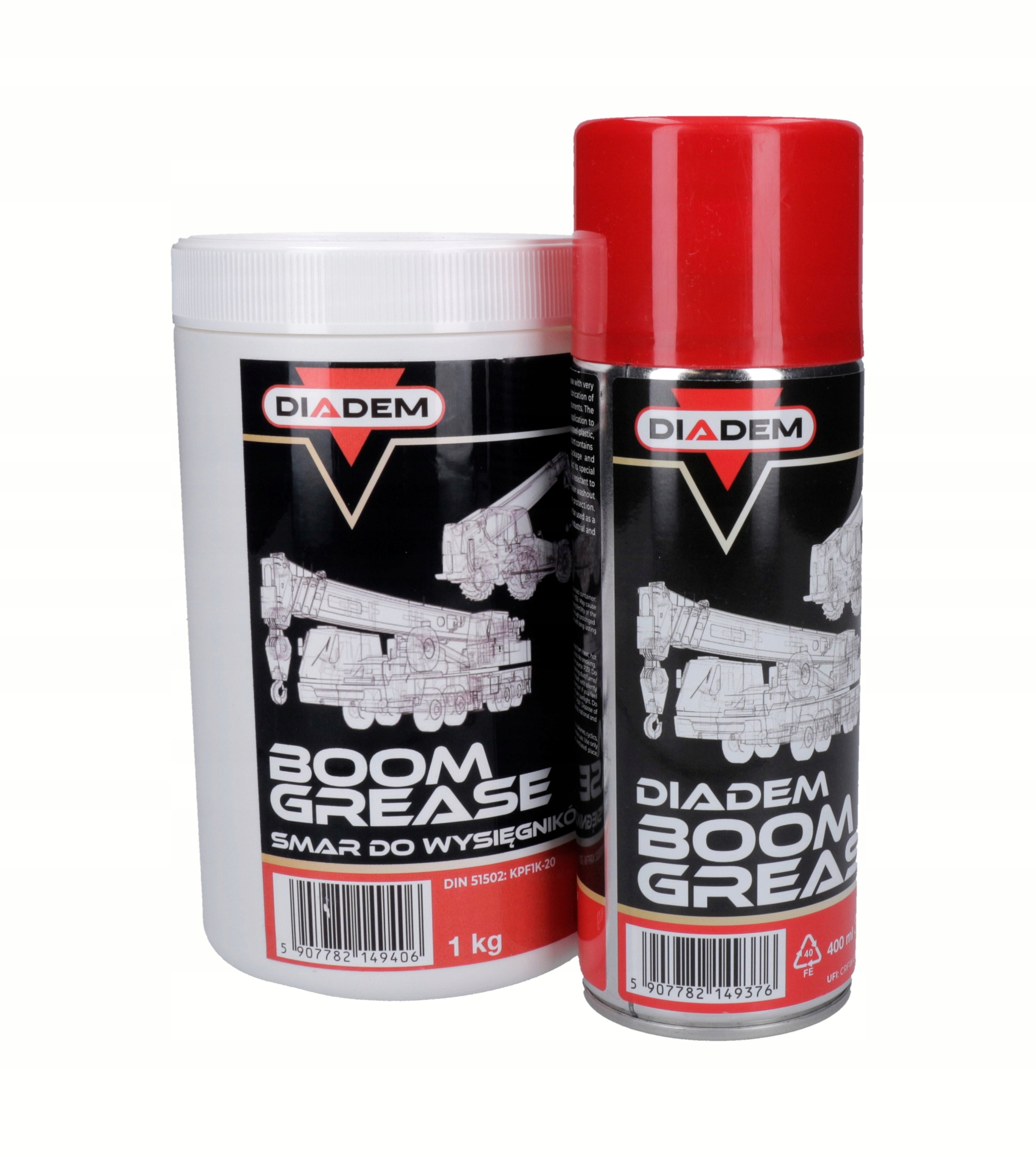 Diadem smar do teleskopów 400ml smar do ślizgów spray CAT JCB BOBCAT MERLO Numer katalogowy producenta BOOM GREASE