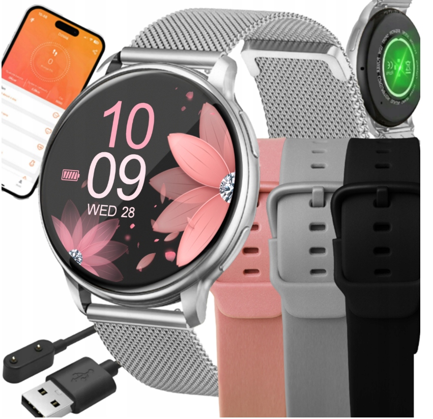 Smart Watch Active 2 T2 Pro –Monitor Aktywności,Tętno,Powiadomienia OUTLET