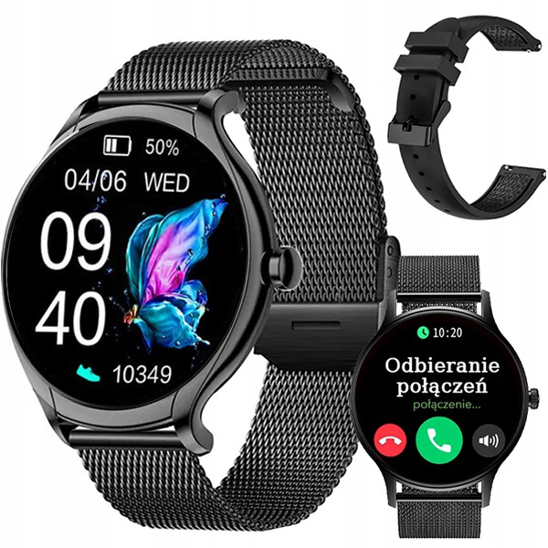 Zegarek damski Smartwatch Rubicon Odbieranie Połączeń 360x360 Menu Pl Kroki