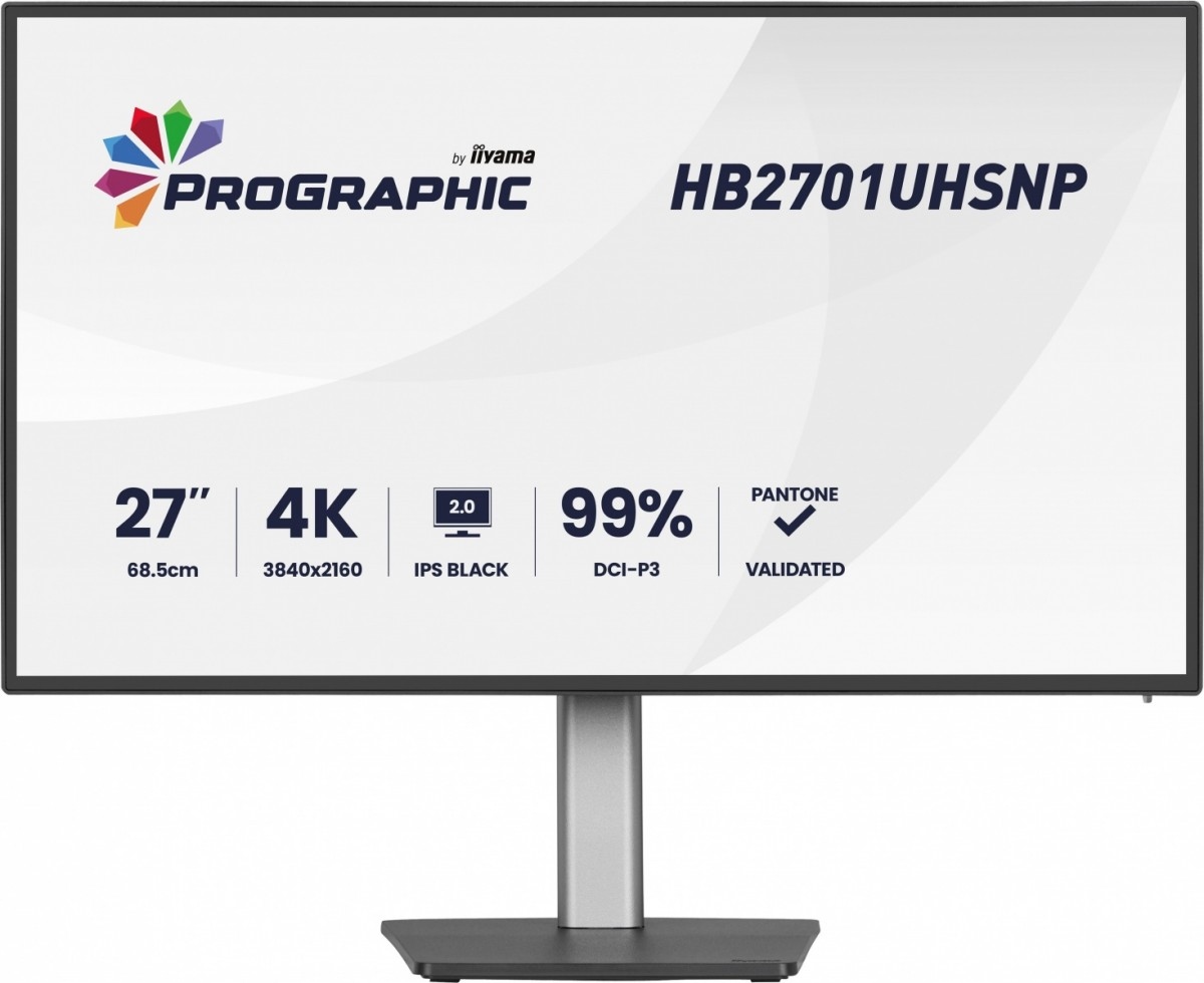 Monitor 27 palců ProGraphic HB2701UHSNP-B1 4K, Ips Black 2.0, 450 cd, Vesa Usb