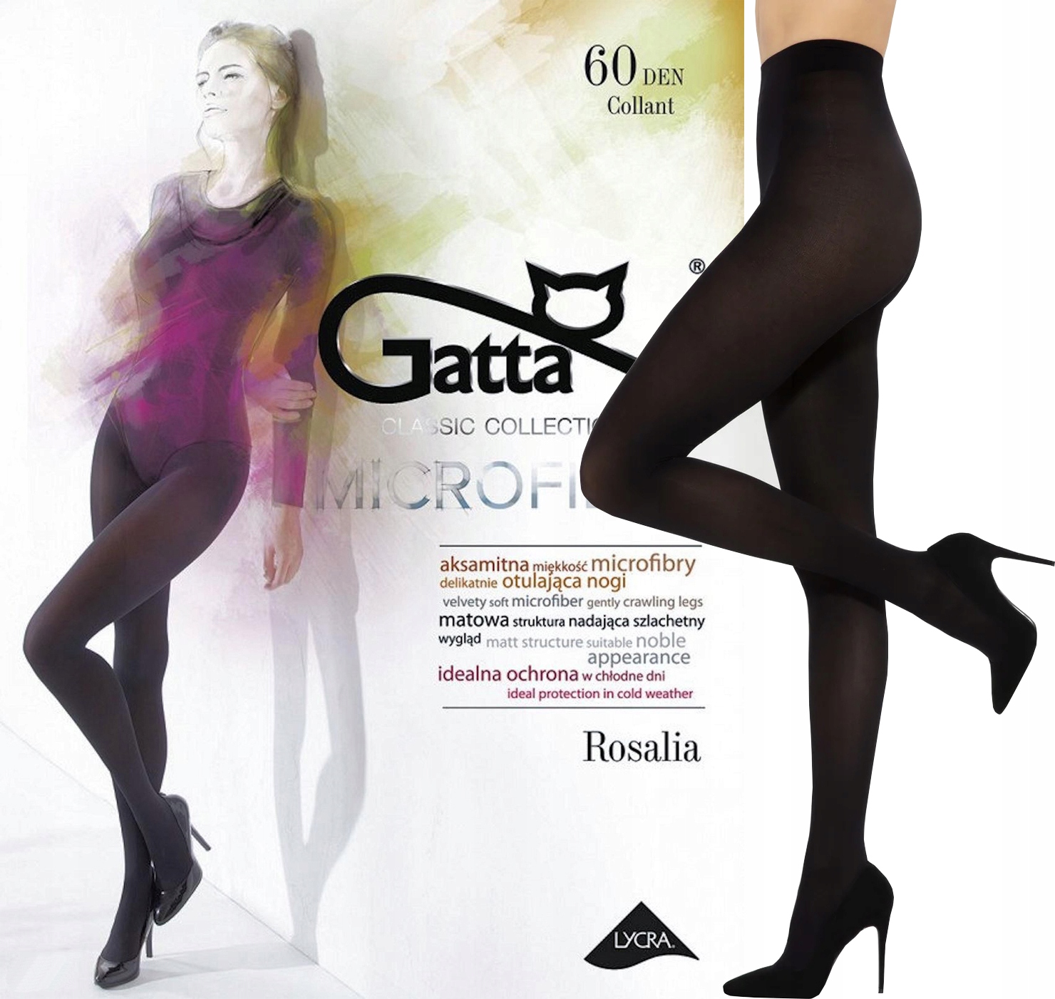 

Gatta Rosalia mikrofibra 60 den Nero 4 L