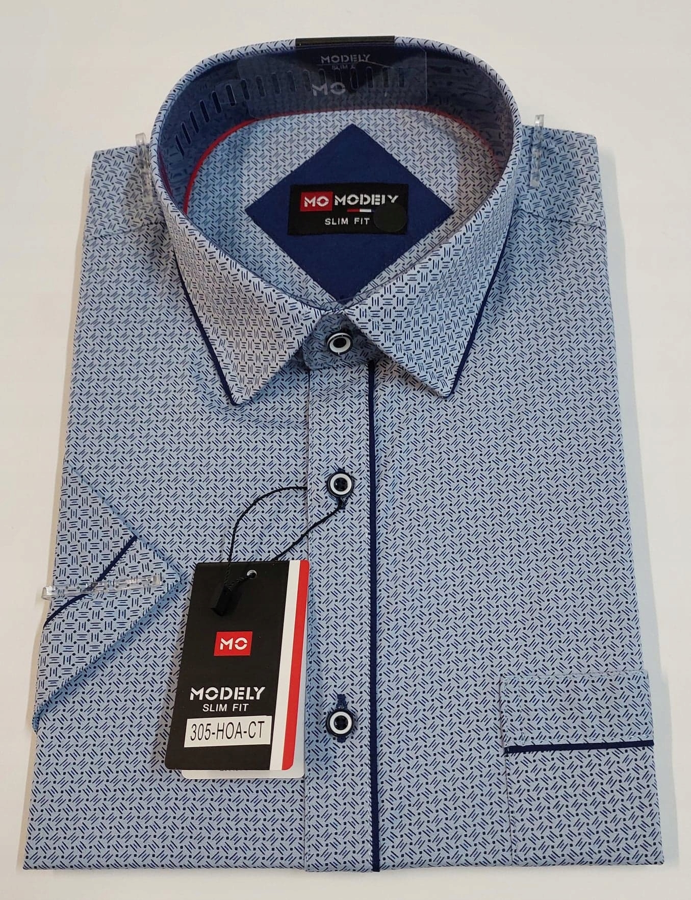 

Koszula męska krótki rękaw 3XL 46/47 jsn-nb wzorki
