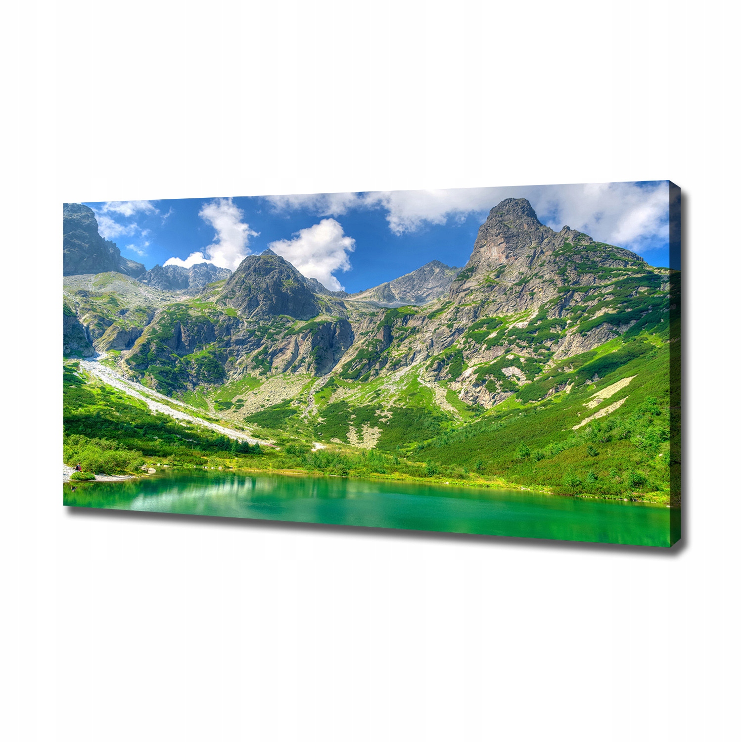 

Foto obraz na płótnie Jezioro w górach 120x60 cm