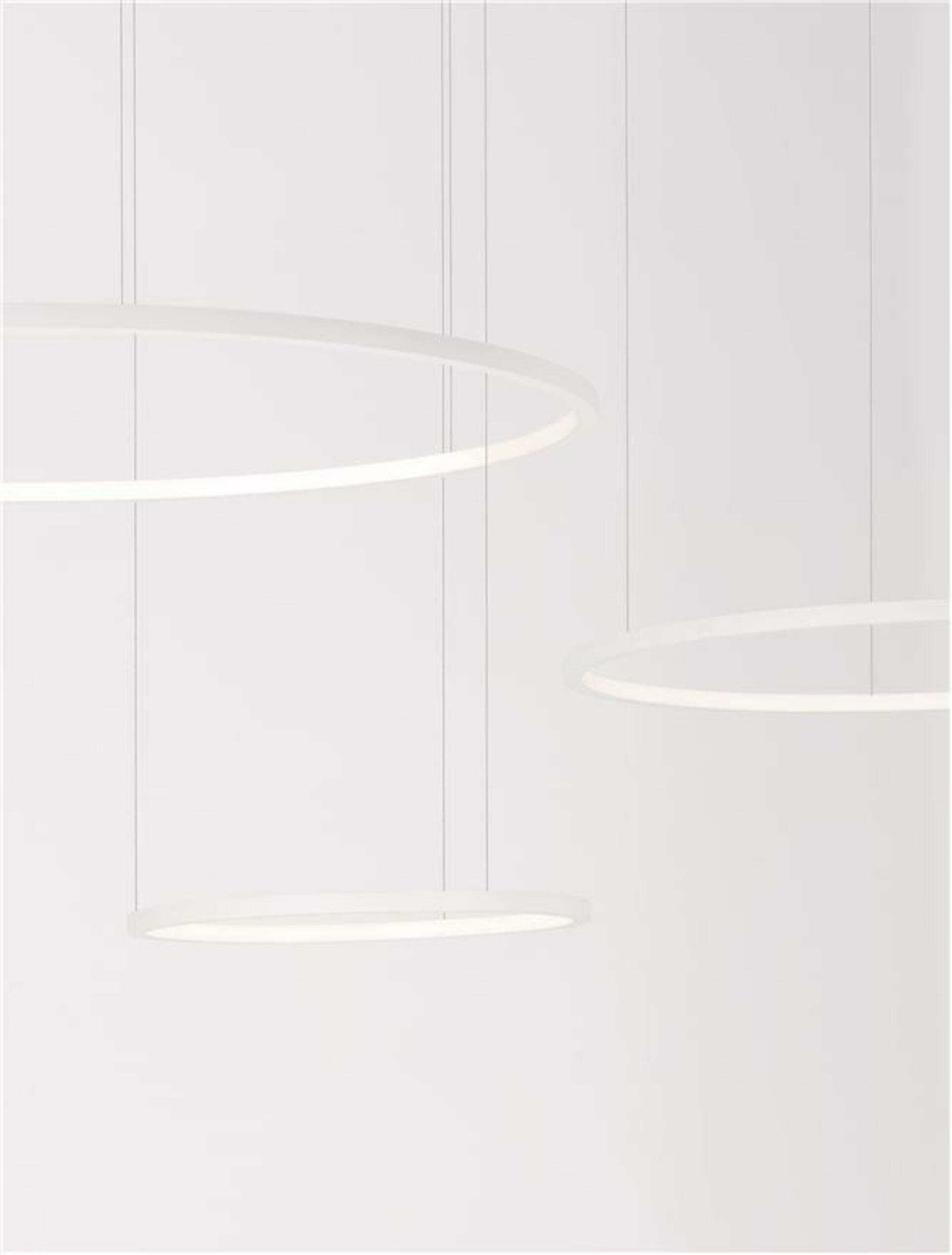 Nova Luce závesné svietidlo Purple biela nerez oceľ a silikón Led 84W stmievať