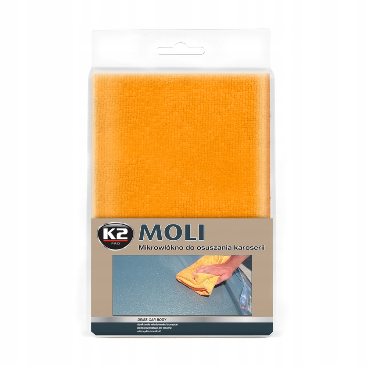 K2 Moli Mikrofibra Mikrowłókno Do Osuszania Czyszczenia Polerowania 60x60