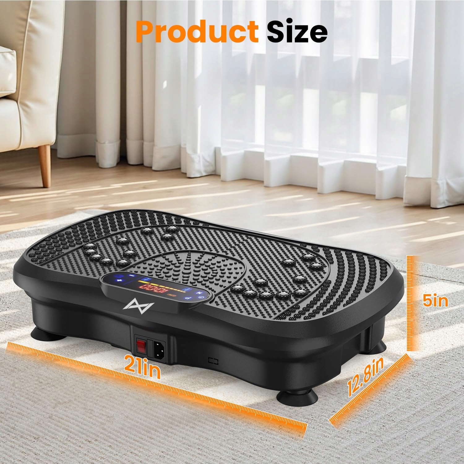 AXV Wibracyjna Platforma Fitness 150kg Bluetooth 120 Poziomów 5 Trybów — miniatura 9