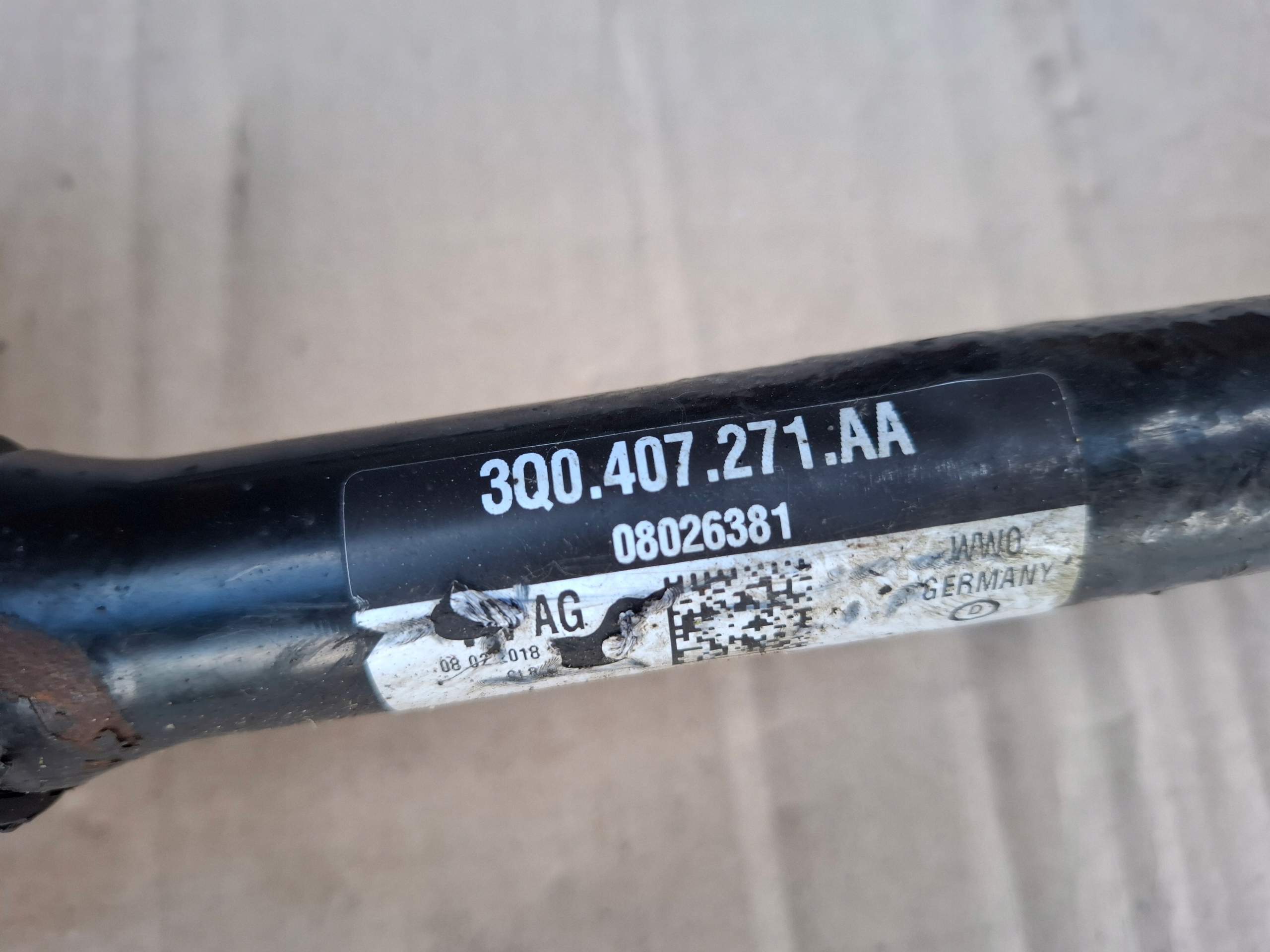 semi-axis left front VW PASSAT B8 3Q0407271AA 1.4 150KM