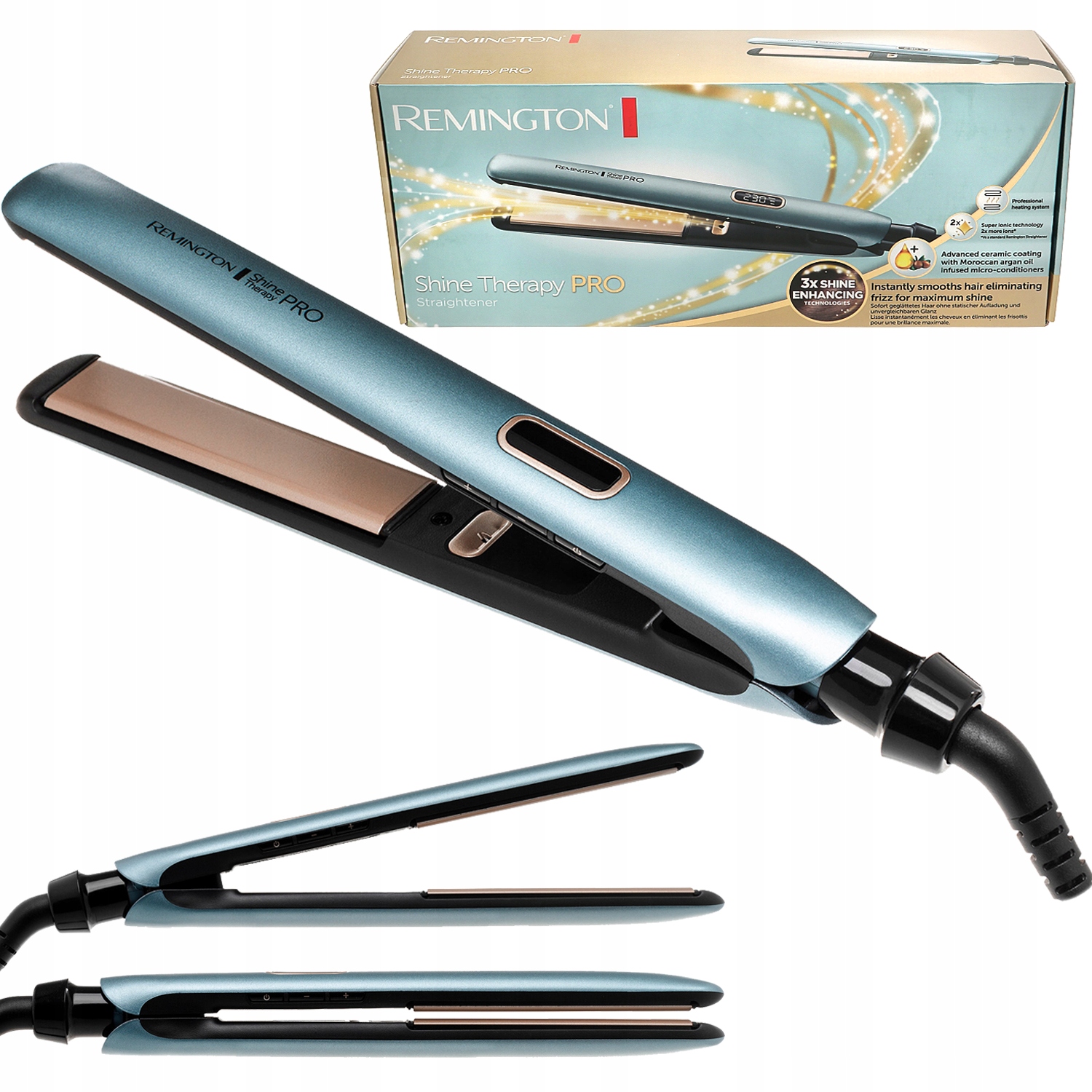 Žehlička Remington S9300 Dvojitá Ionizácia 150-230° Shine Therapy Pro