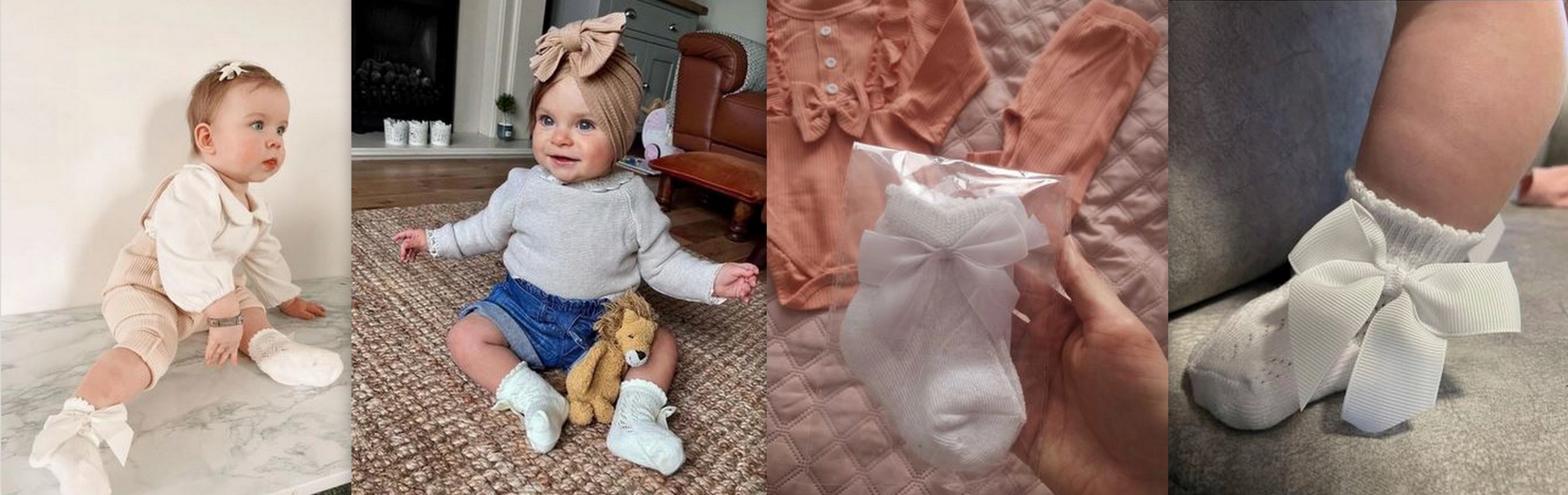 Skarpetki ażurowe niemowlęce rozm S 0-12 CHRZEST Wiek dziecka 0 +