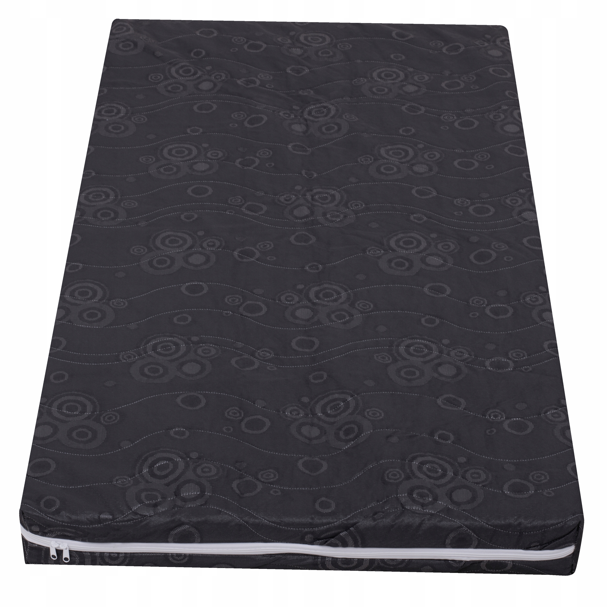 Šedý prošívaný potah na matrace Zámek 140x200