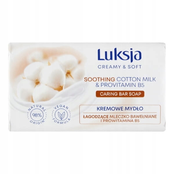 LUKSJA MYDŁO 90G CREAM COTTON MILK