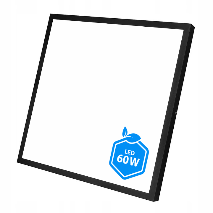 

Panel Led 60W Natynkowy czarny 60x60cm Plafon