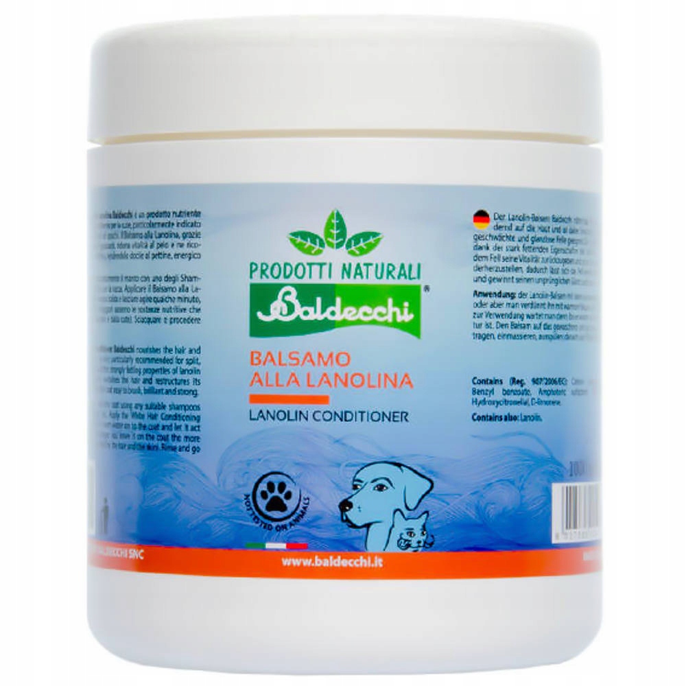 Levně Lanolina vyhlazující kondicionér Baldecchi 1000 ml