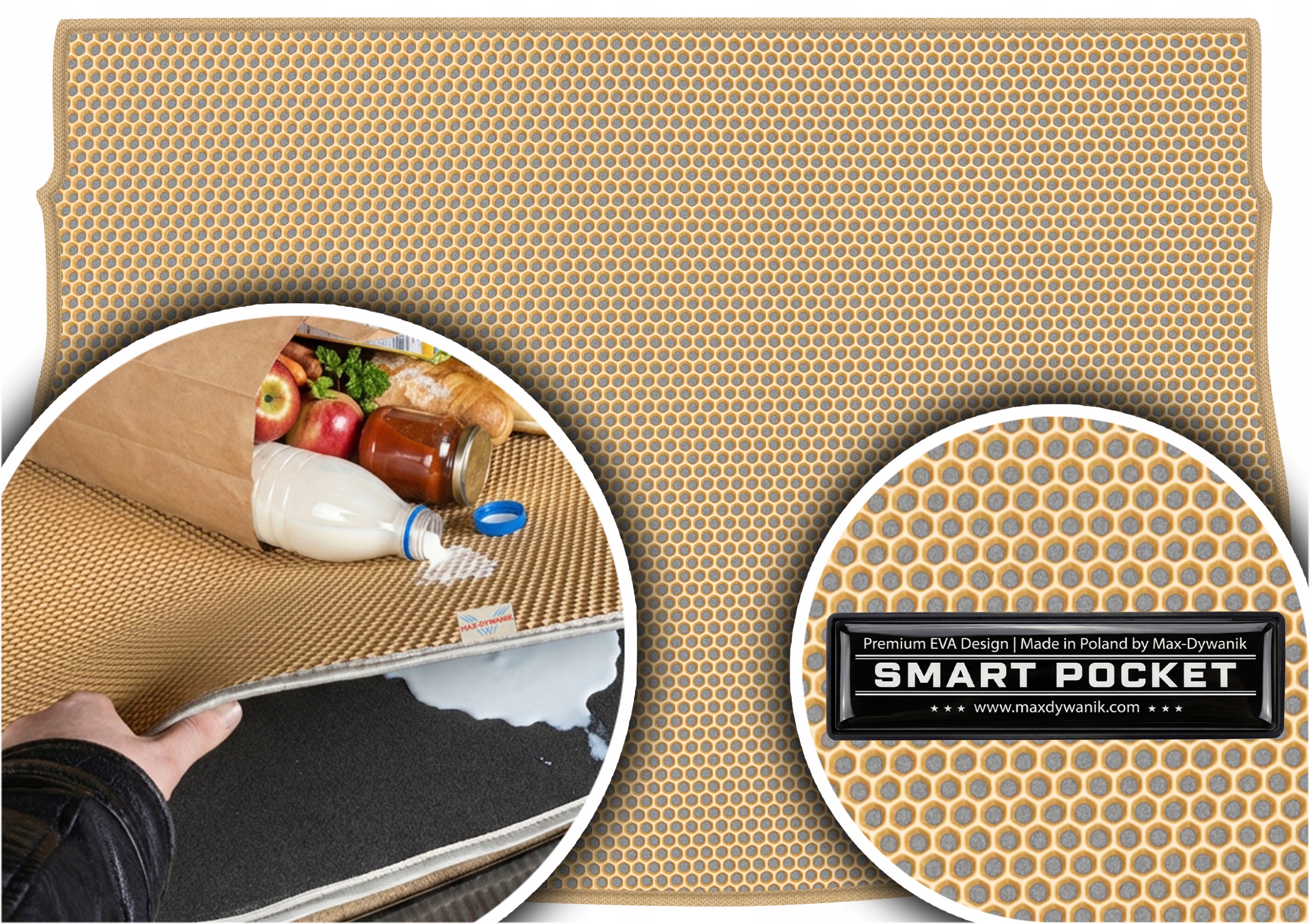 Volkswagen Golf Sportsvan 2014-2020 Vložka do kufru Eva Smart Pocket Béžová