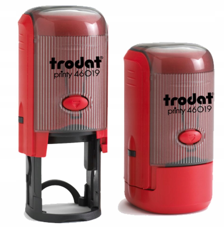 

Pieczątka Trodat okrągła 19mm z logo karnet urząd