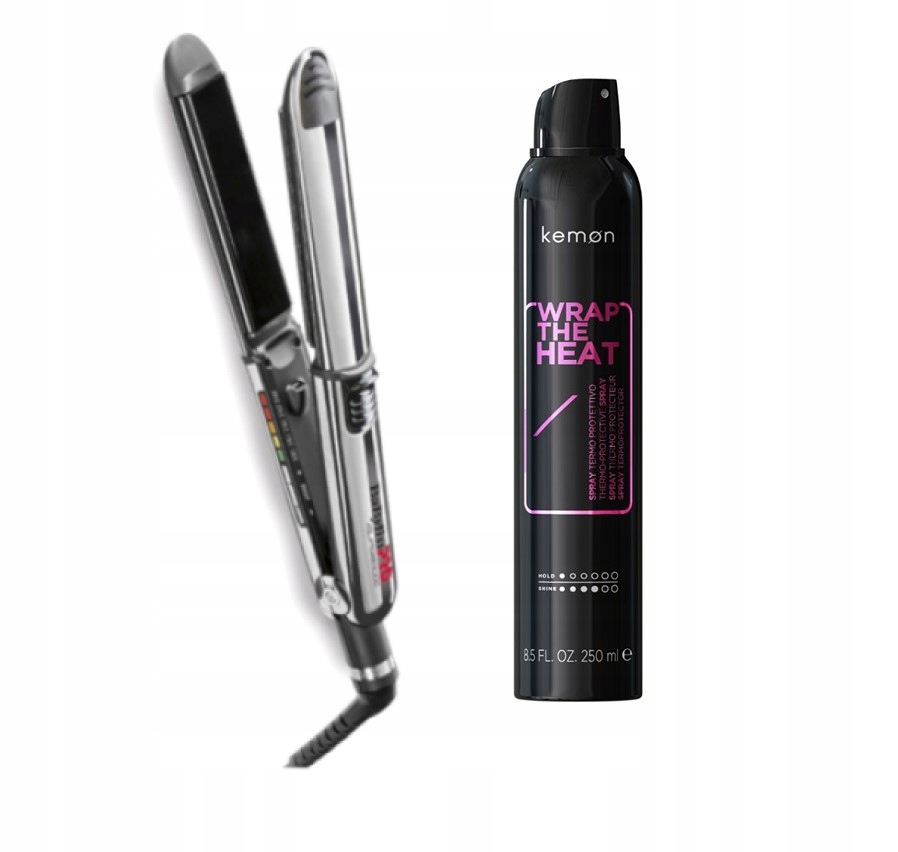 BaByliss Pro Elipsis 31 mm žehlička na vlasy BAB3000EPE Kemon termo sprej 250 ml