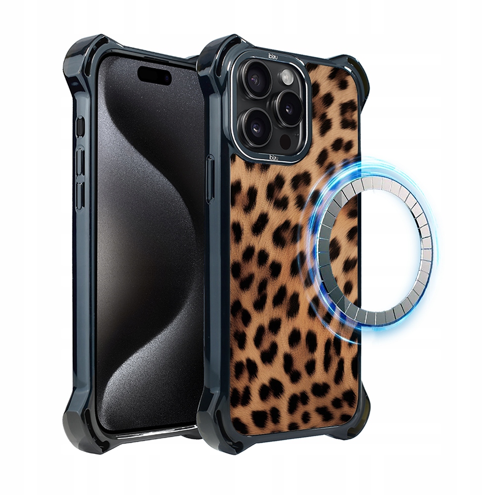 Pouzdro pro iPhone 15 Pro Ibizu DropGuard Ultra s MagSafe, Panther