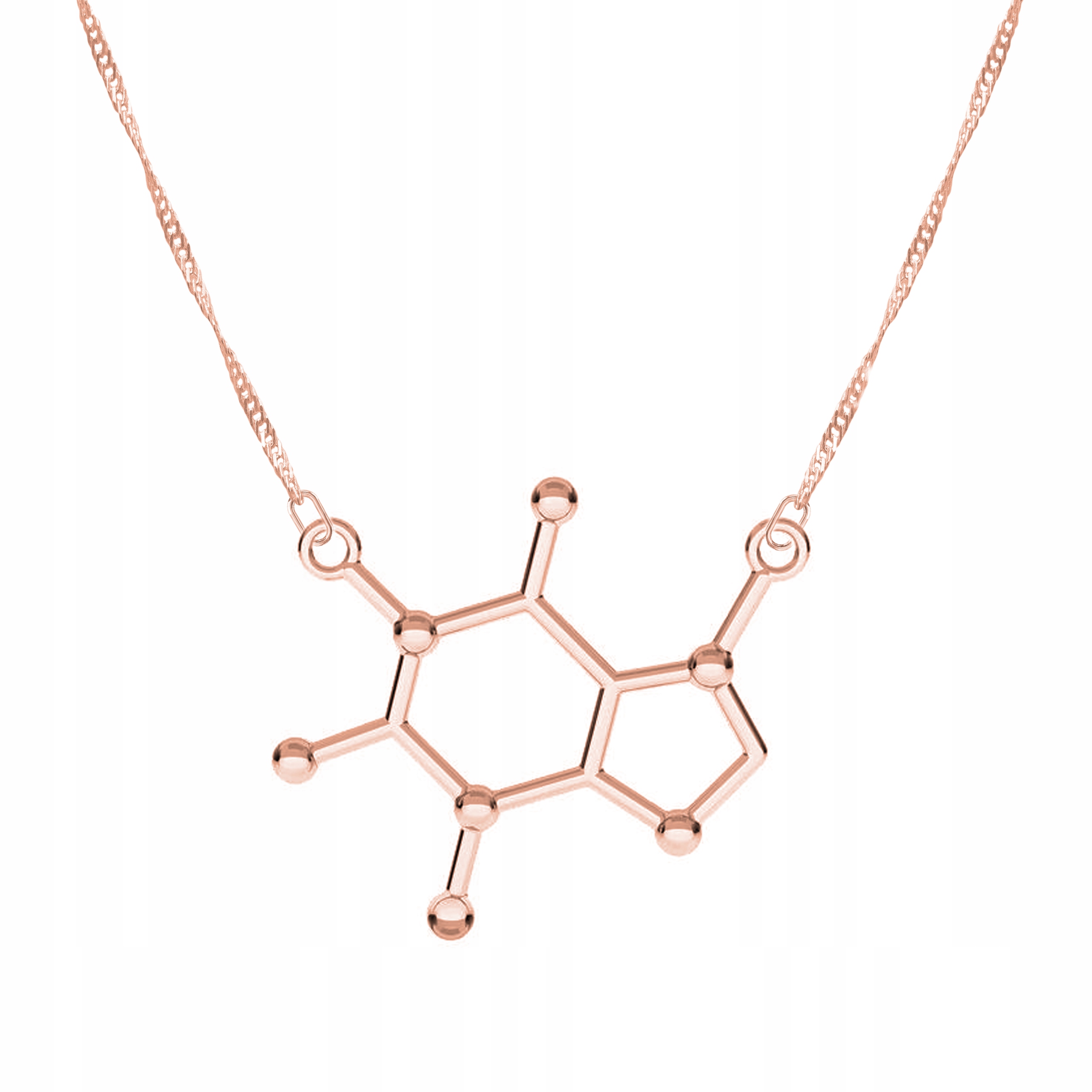 Řetízek zlatý náhrdelník 925 Kofein