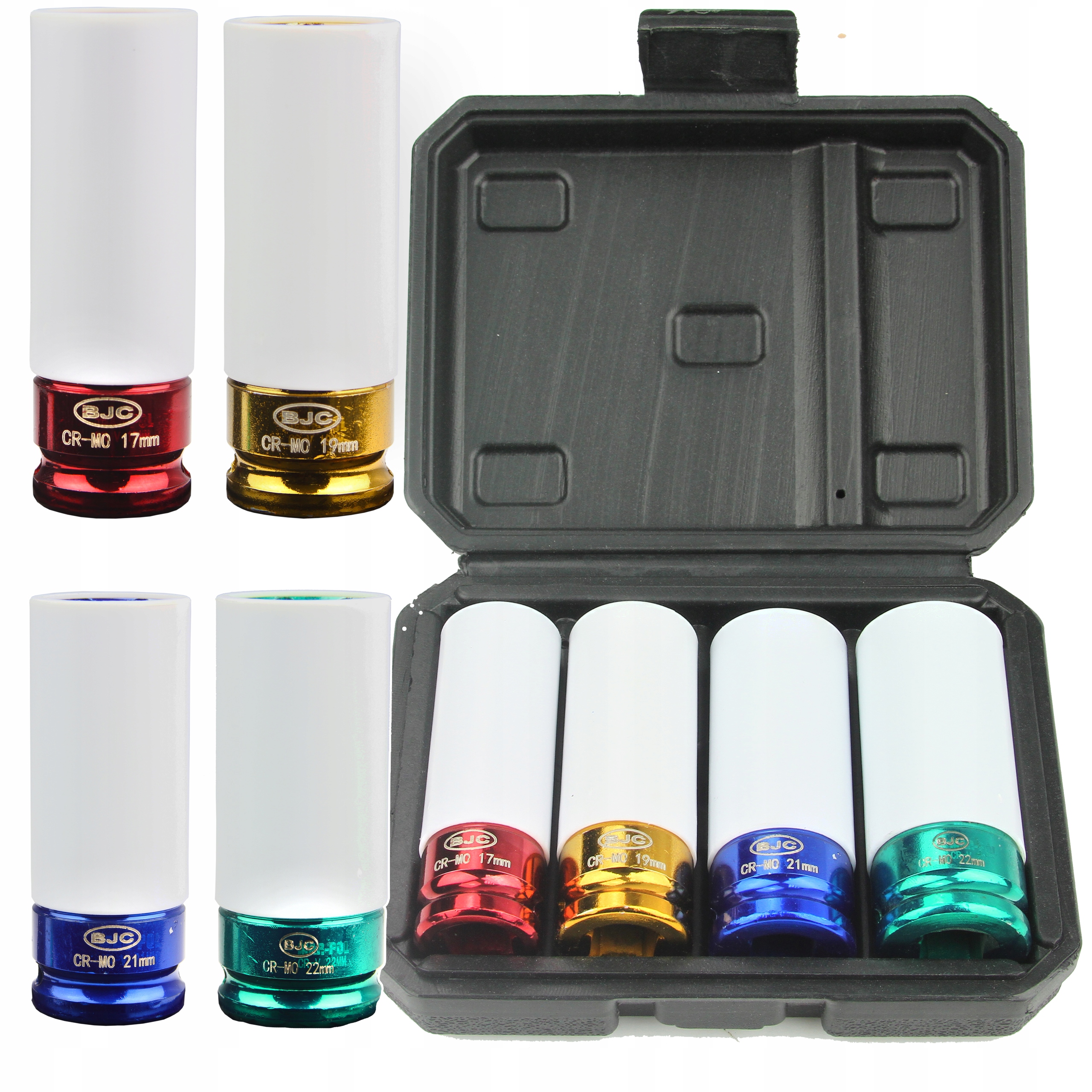 ZESTAW NASADEK UDAROWYCH 1/2" DO ALUFELG