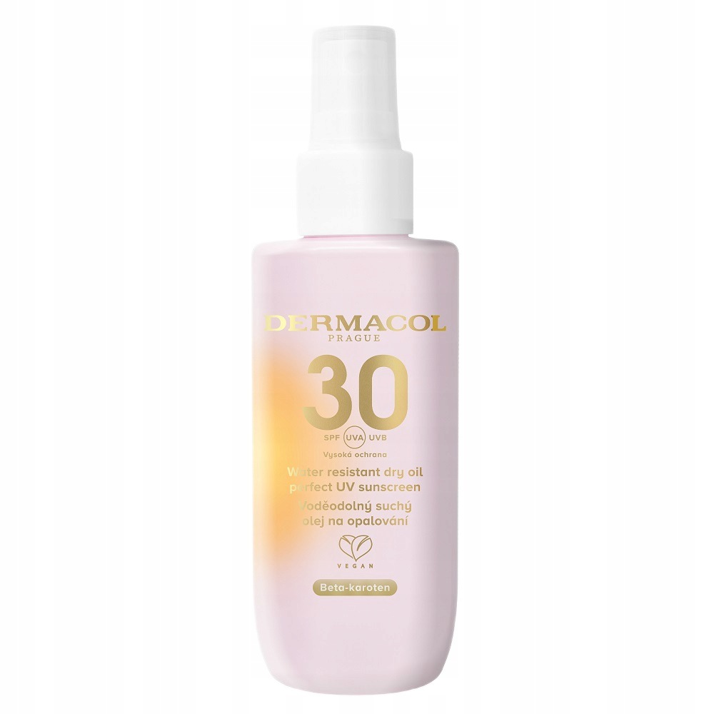 Dermacol Sun Care voděodolný suchý olej na opalování ve spreji Spf 30 150 Ml