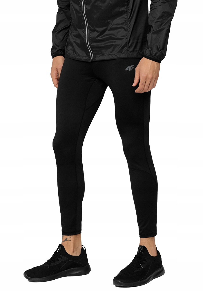 SPODNIE FUNKCYJNE MĘSKIE 4F TRENINGOWE LEGINSY S Właściwości szybkoschnące