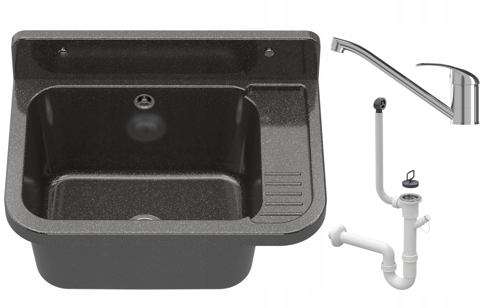 Hospodářská Komora Černá Dřez Garáž Baterie Chrom