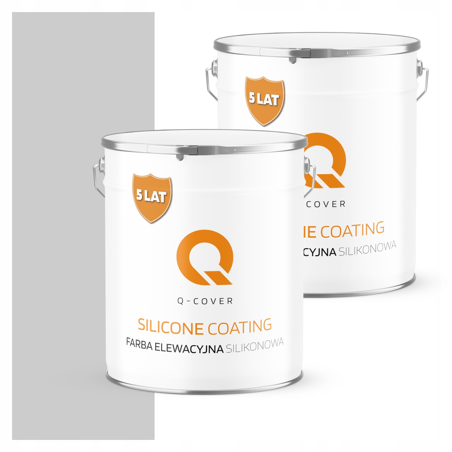 Fasádna silikónová farba 5L Fasáda Uv štruktúra Farba Šedá Jasná