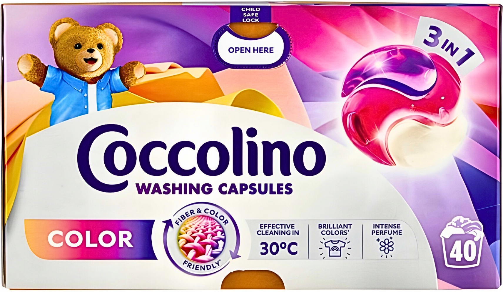 Levně Coccolino Color gelové kapsle na praní 40 praní 692g