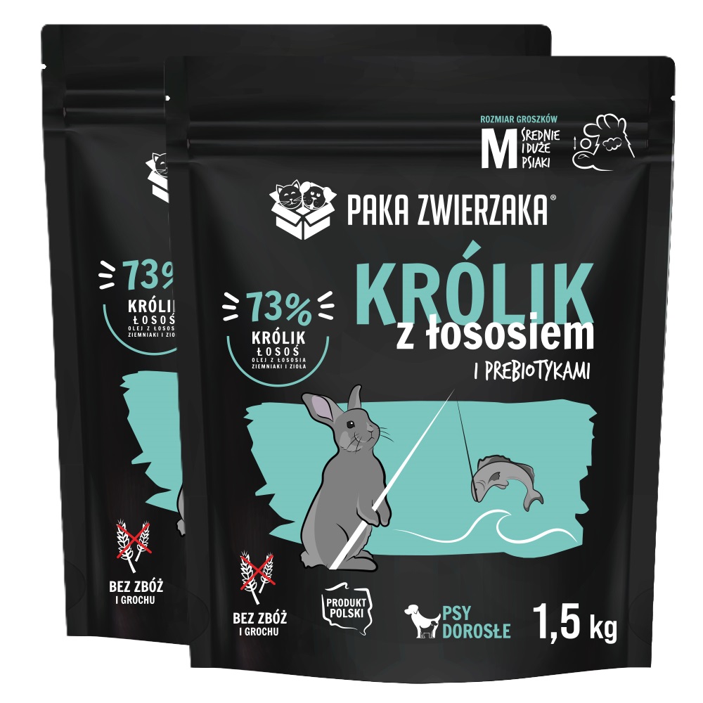 Levně Paka Zwierzaka Seventh Heaven Králík a losos M Pak Dvojpak 2PAK 2x1,5kg