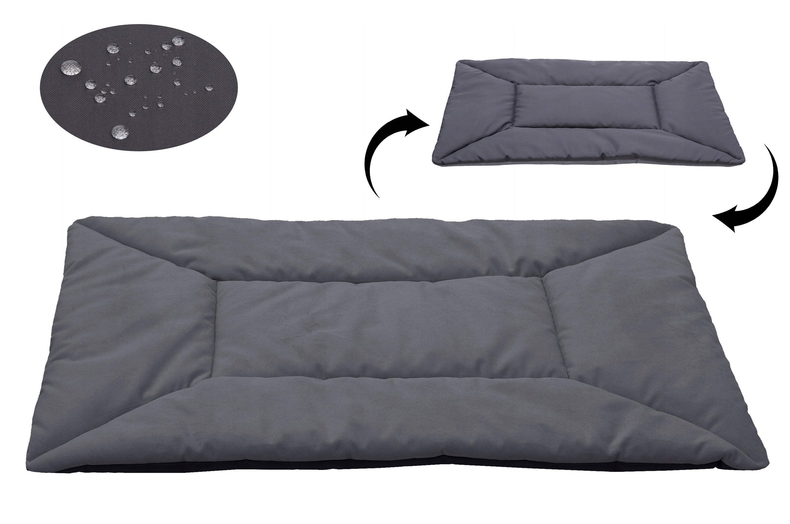 Pelíšek Oboustranná podložka pro psa kočku Velur 90x60