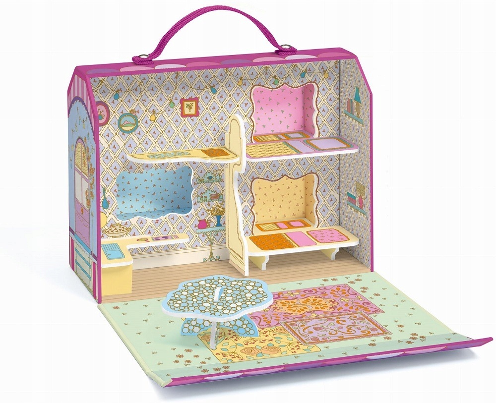 

Bluchka Indie mini domek dla figurek walizka Djeco