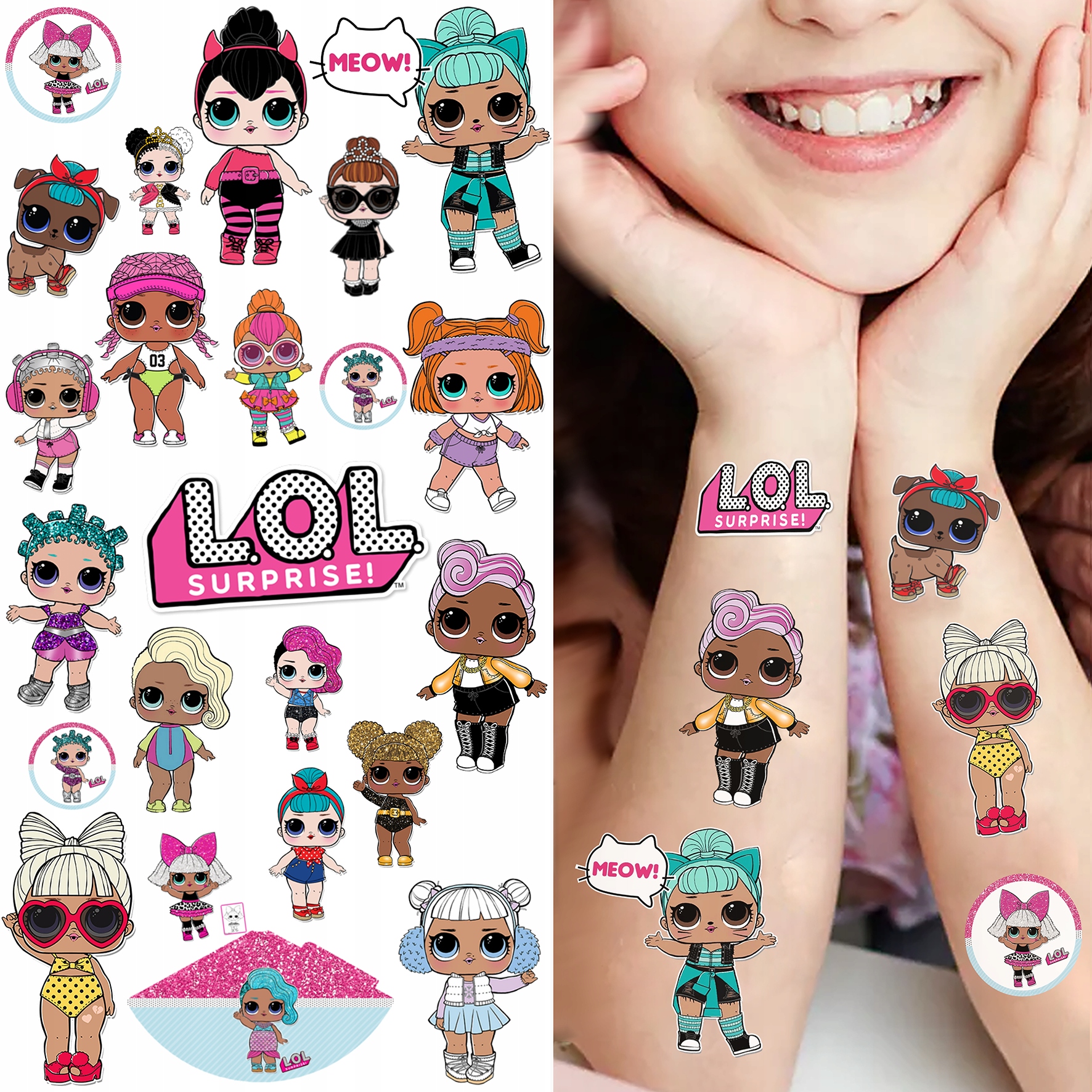 TATUAŻE DLA DZIECI LOL SURPRISE SUPER JAKOŚĆ