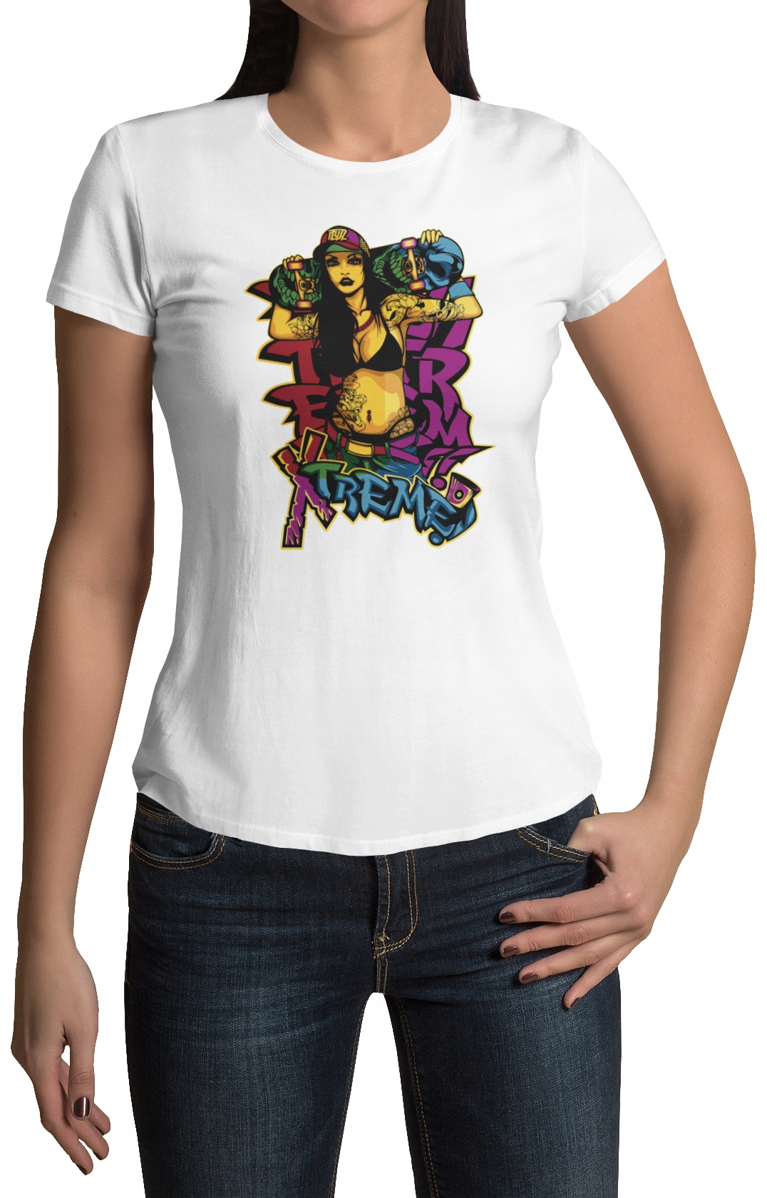 

Koszulka Damska T-shirt S Super Jakość- Wzory!!